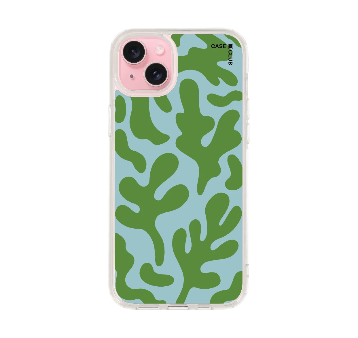 blue & green abstract freeform pattern